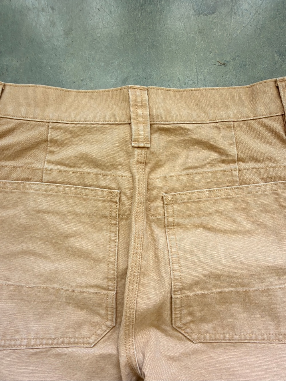 L.L.Bean Men’s 30x30 Tan Canvas Utility Workwear Pants Straight Leg 100% Cotton - Picture 4 of 5
